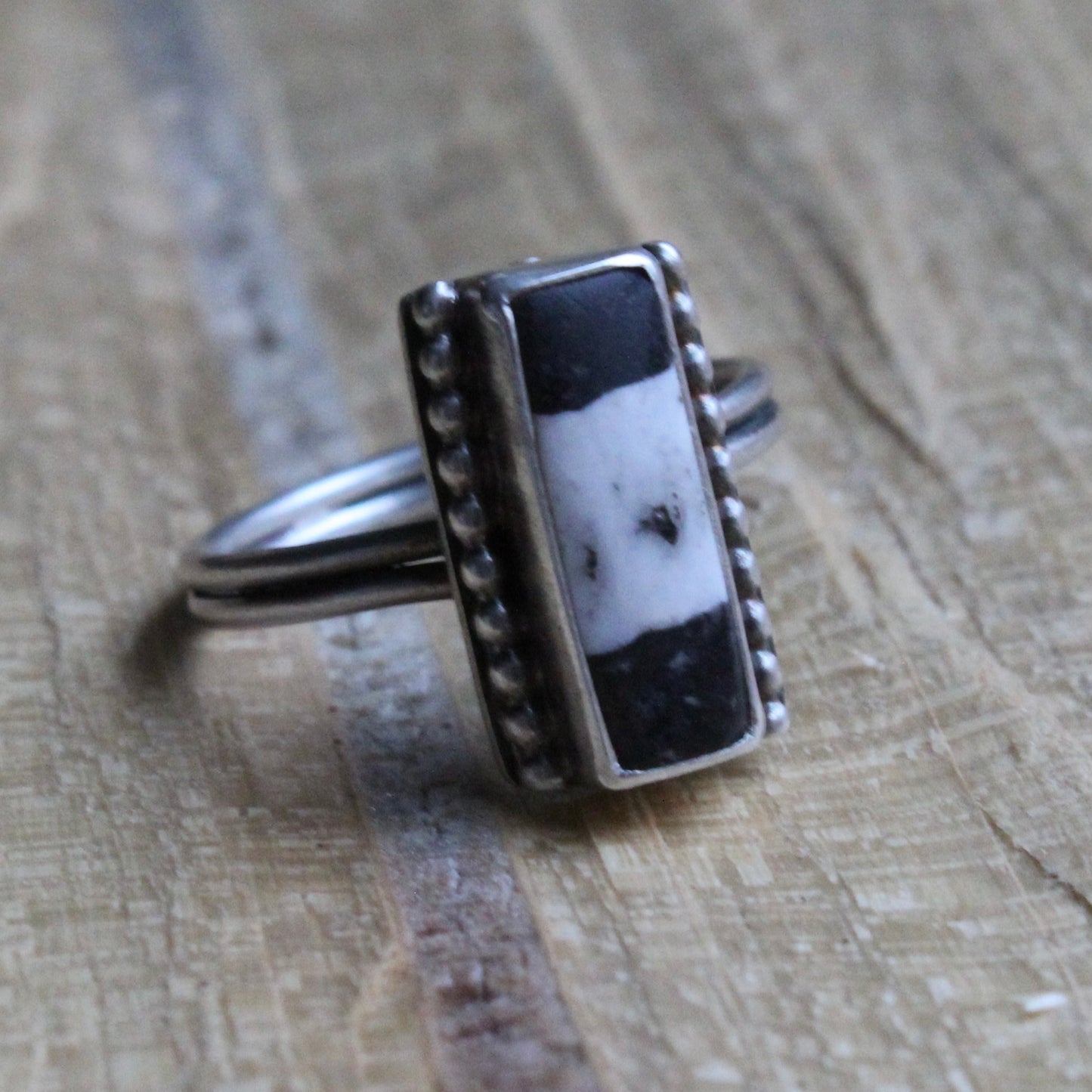White Buffalo Ring Size 9
