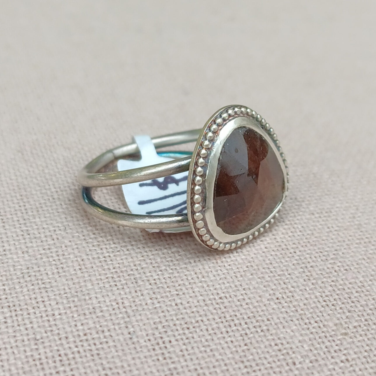 Golden Sapphire Ring Size 8 1/2