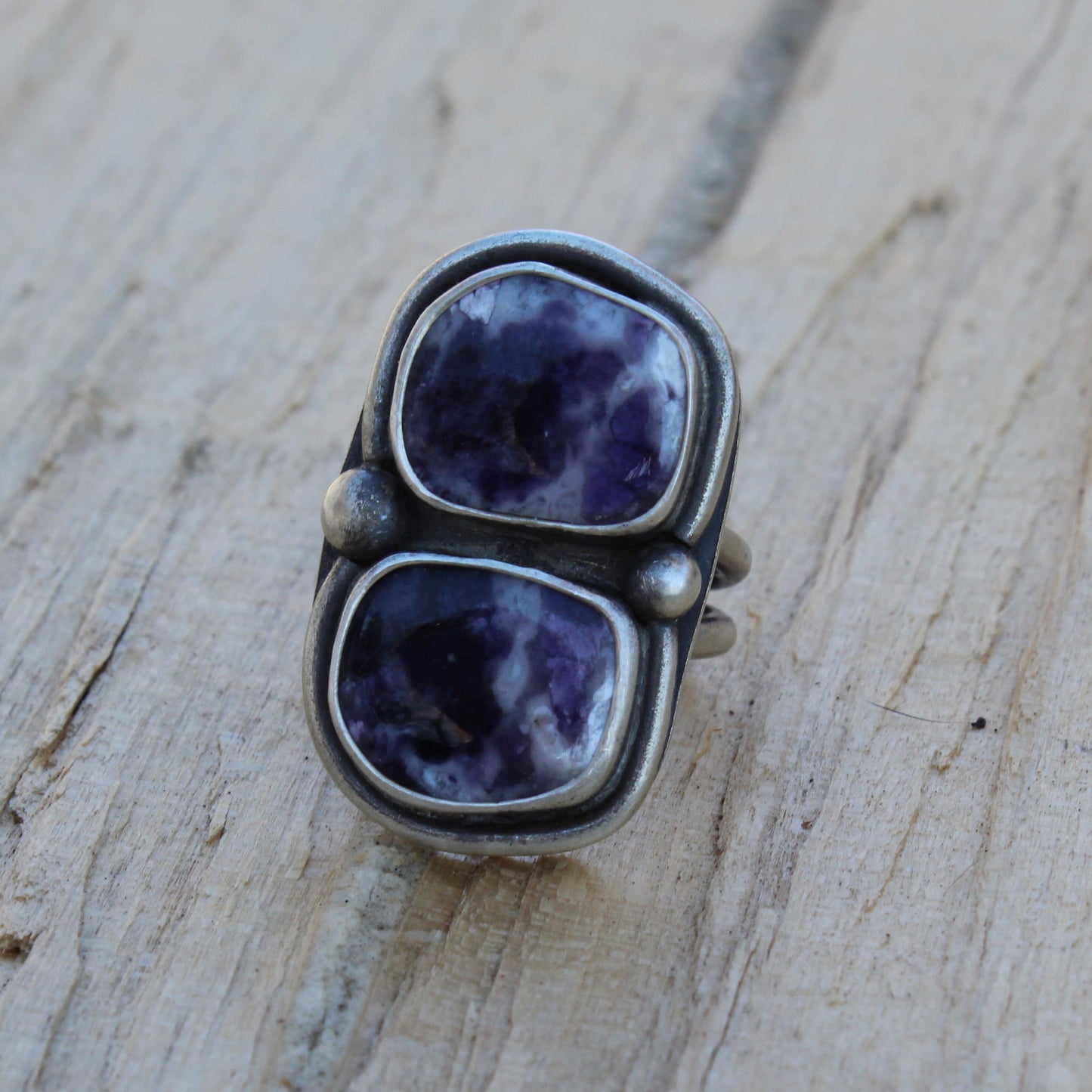 Purple Opal Statement Ring Size 6 1/2