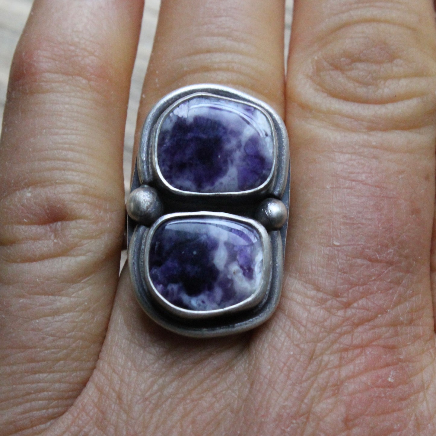 20% off - Size 6.5 Purple Opal Statement Ring