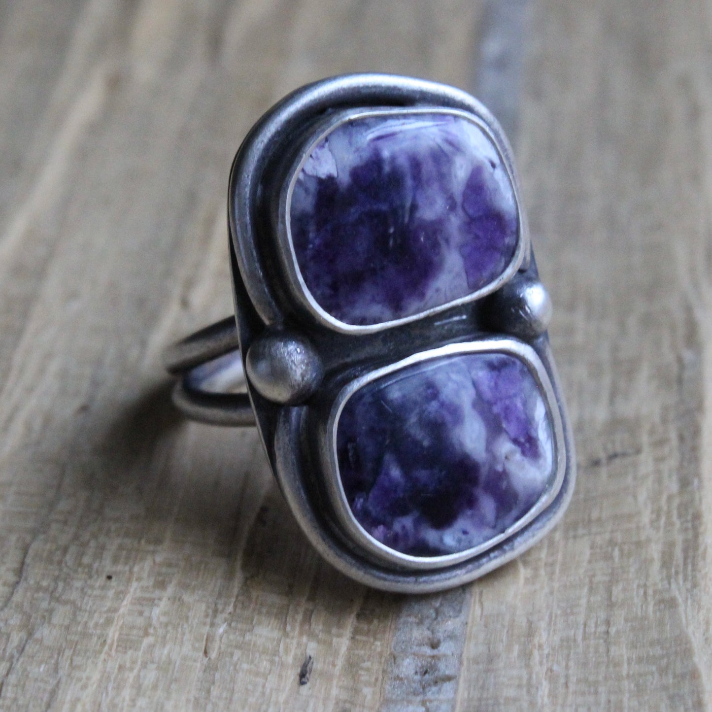 Purple Opal Statement Ring Size 6 1/2