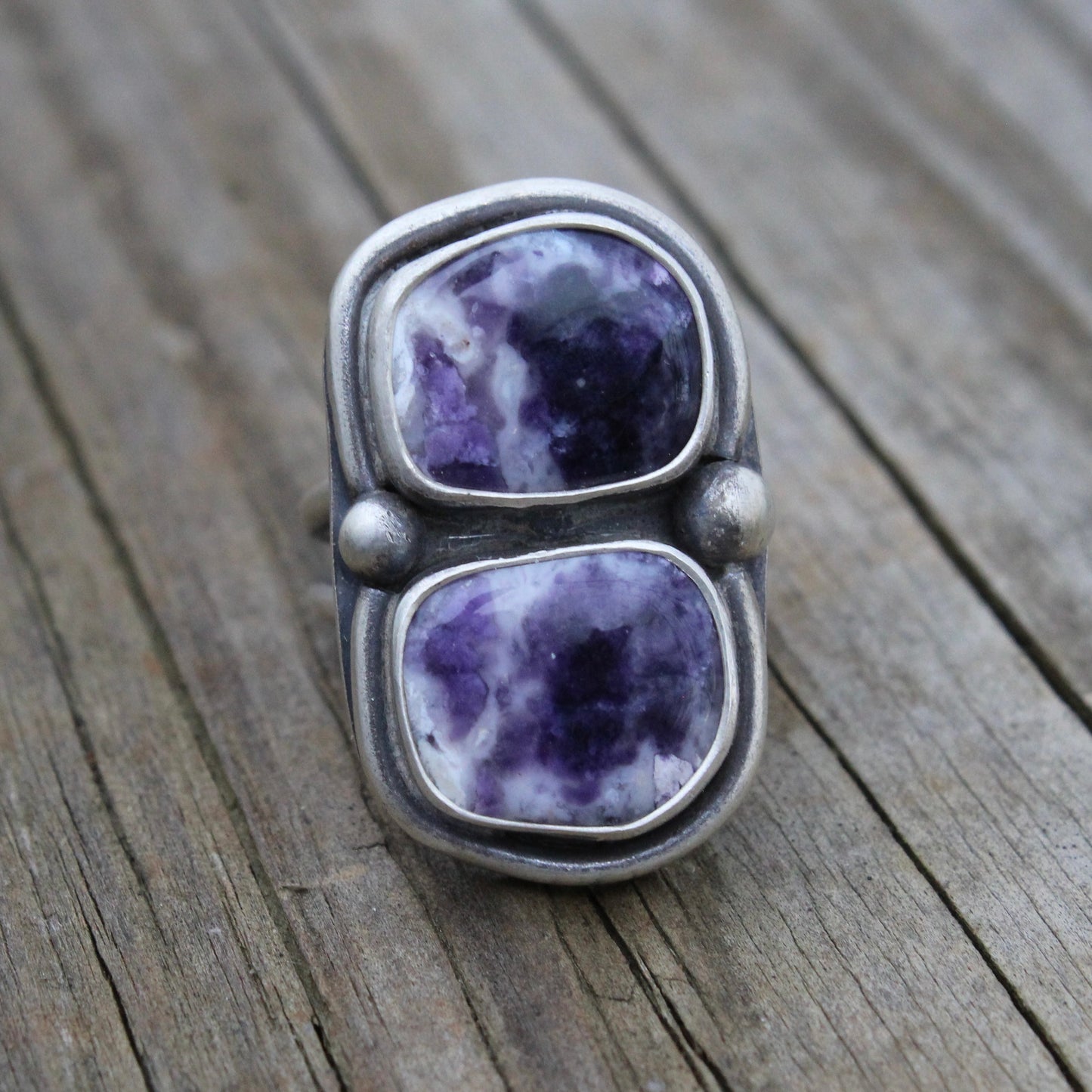Purple Opal Statement Ring Size 6 1/2