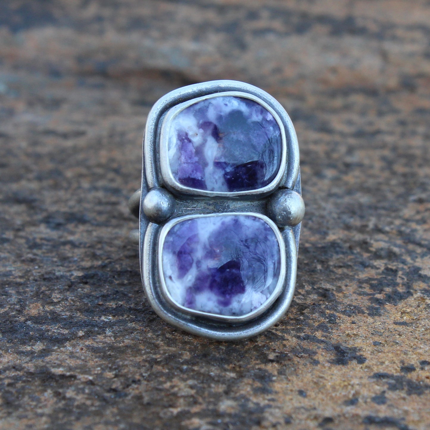 Purple Opal Statement Ring Size 6 1/2