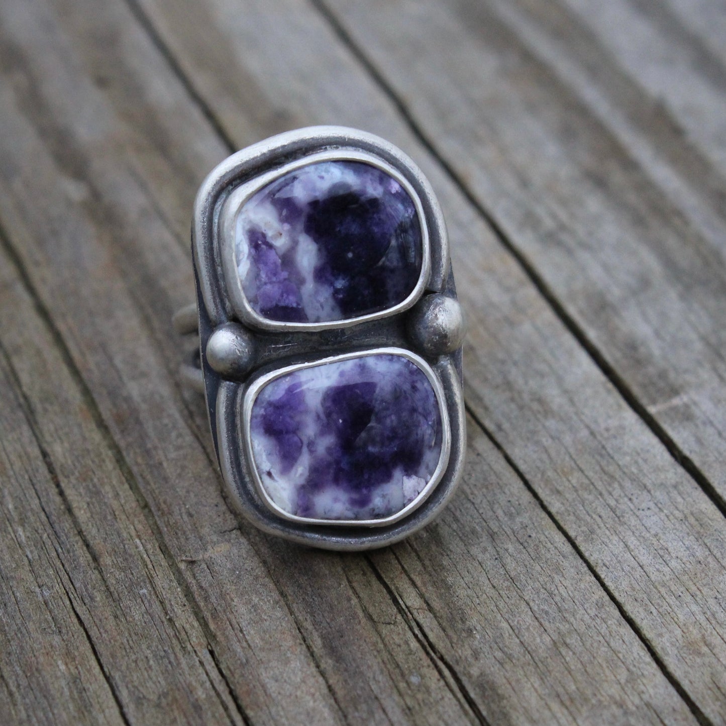 Purple Opal Statement Ring Size 6 1/2