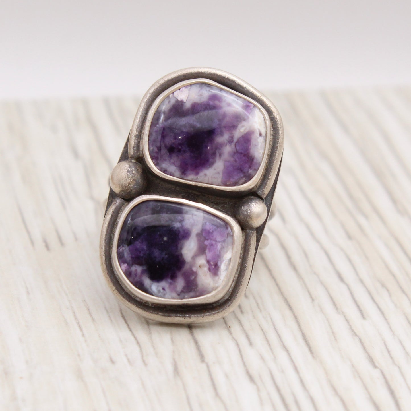 Size 6.5 Purple Opal Statement Ring