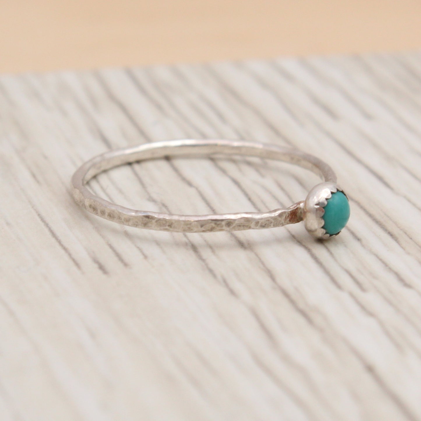 Size 10 Turquoise and Silver Ring