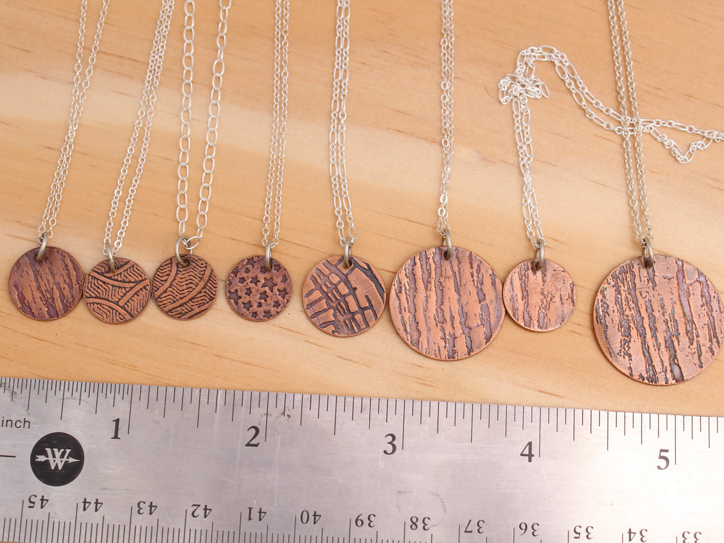 Patterned Copper Necklace