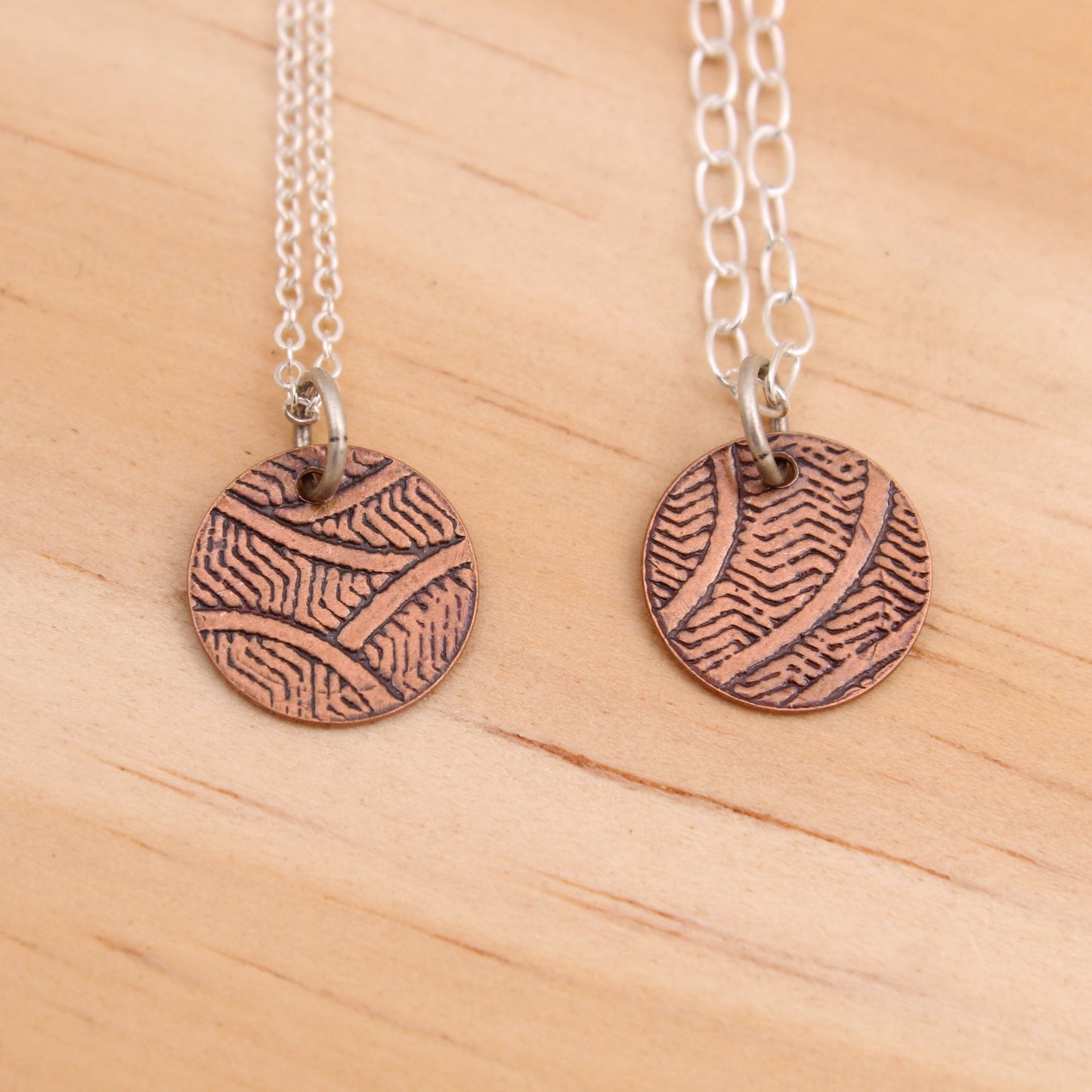 Patterned Copper Necklace