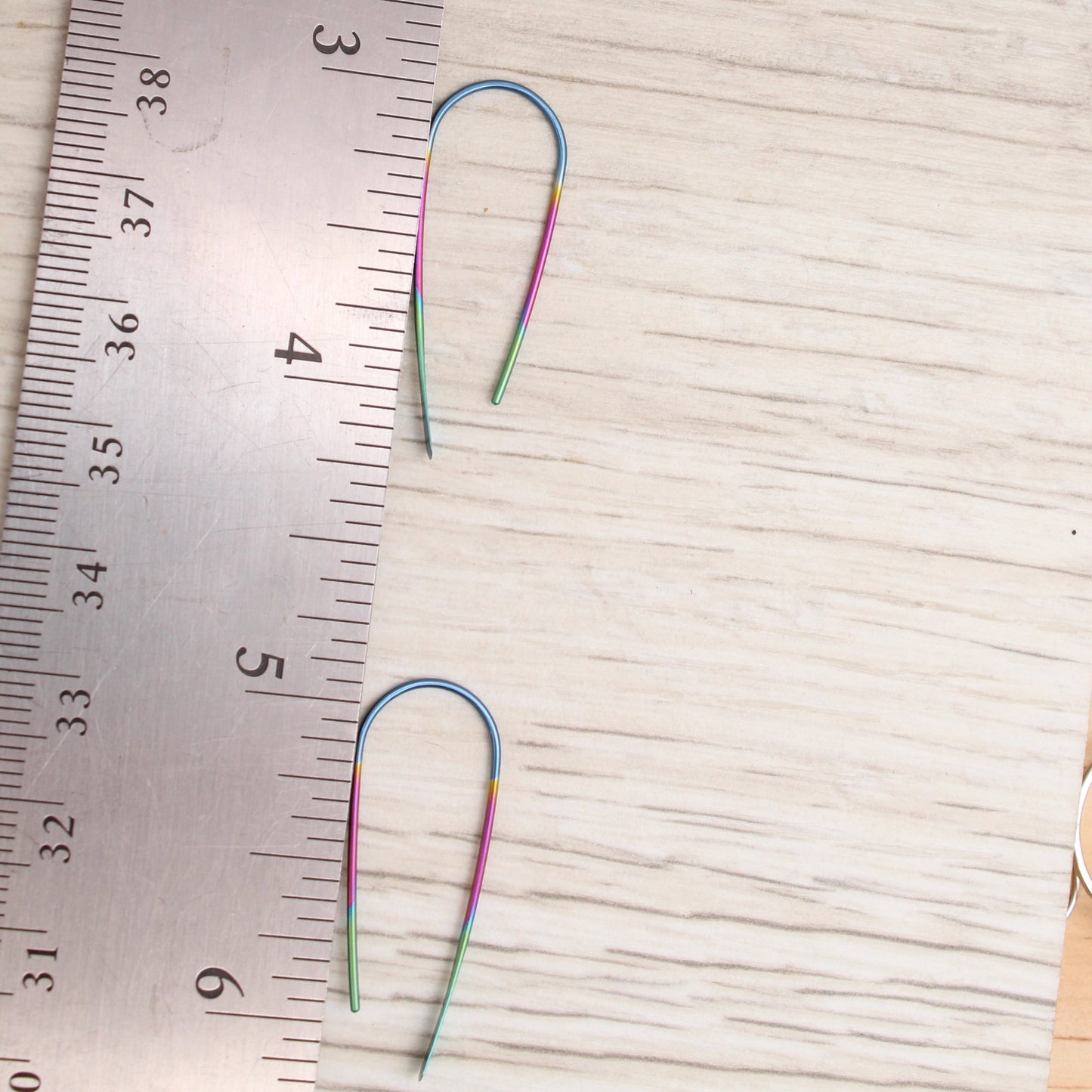 #3126 Rainbow Niobium Hook Earrings