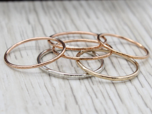 Stack Ring - Pink Gold Filled