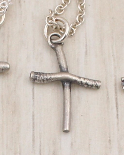 Reclaimed Silver Cross Necklace - Choose your Design