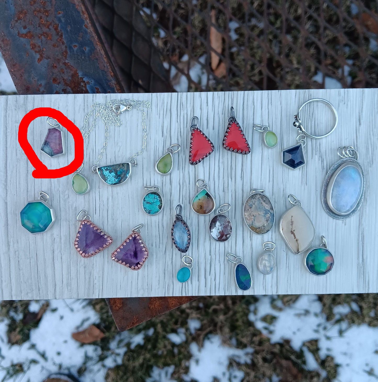 Himalayan Quartz With Ruby In Zoisite Doublet Pendant