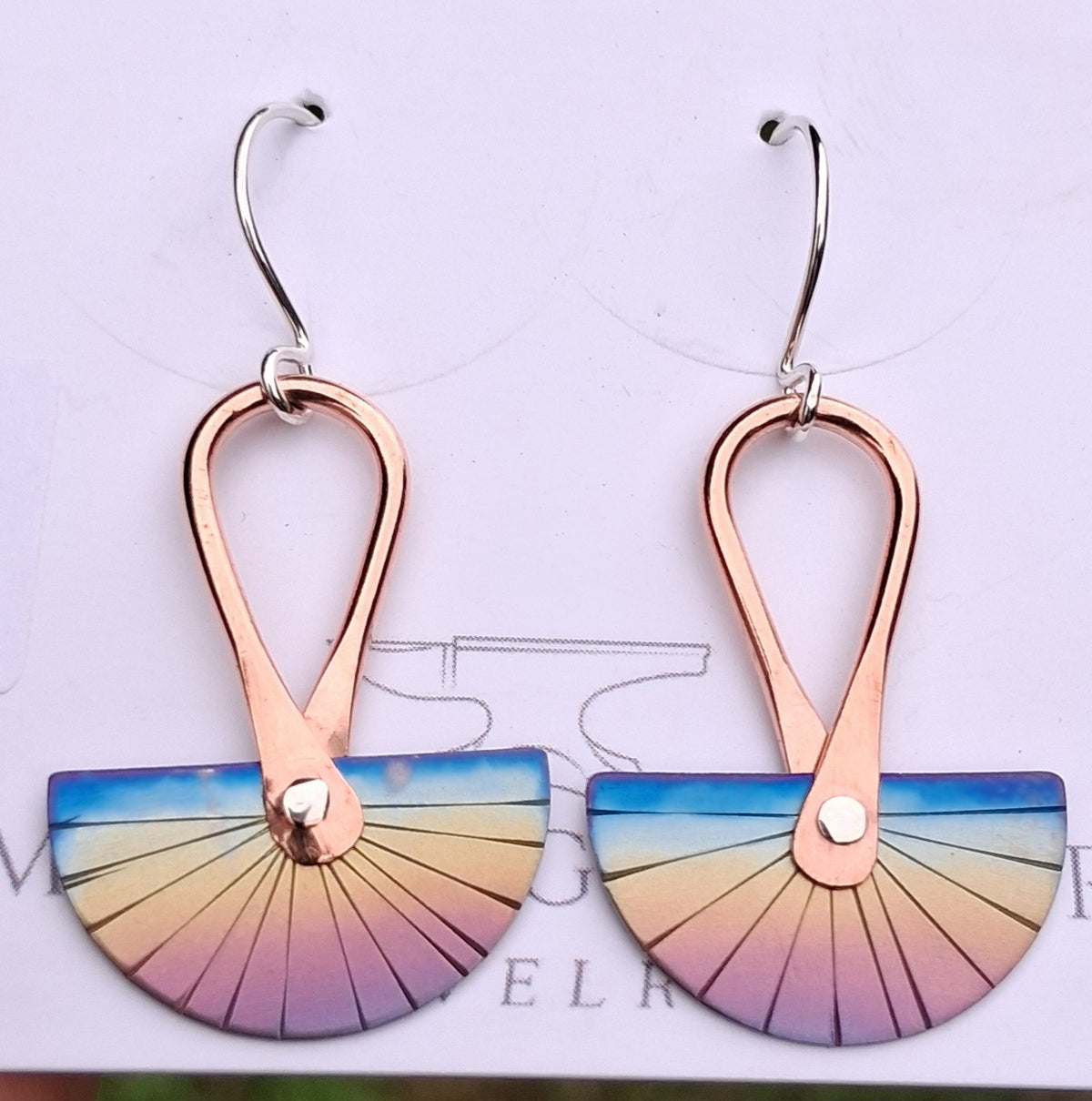 Mixed Metal Dangle Earrings