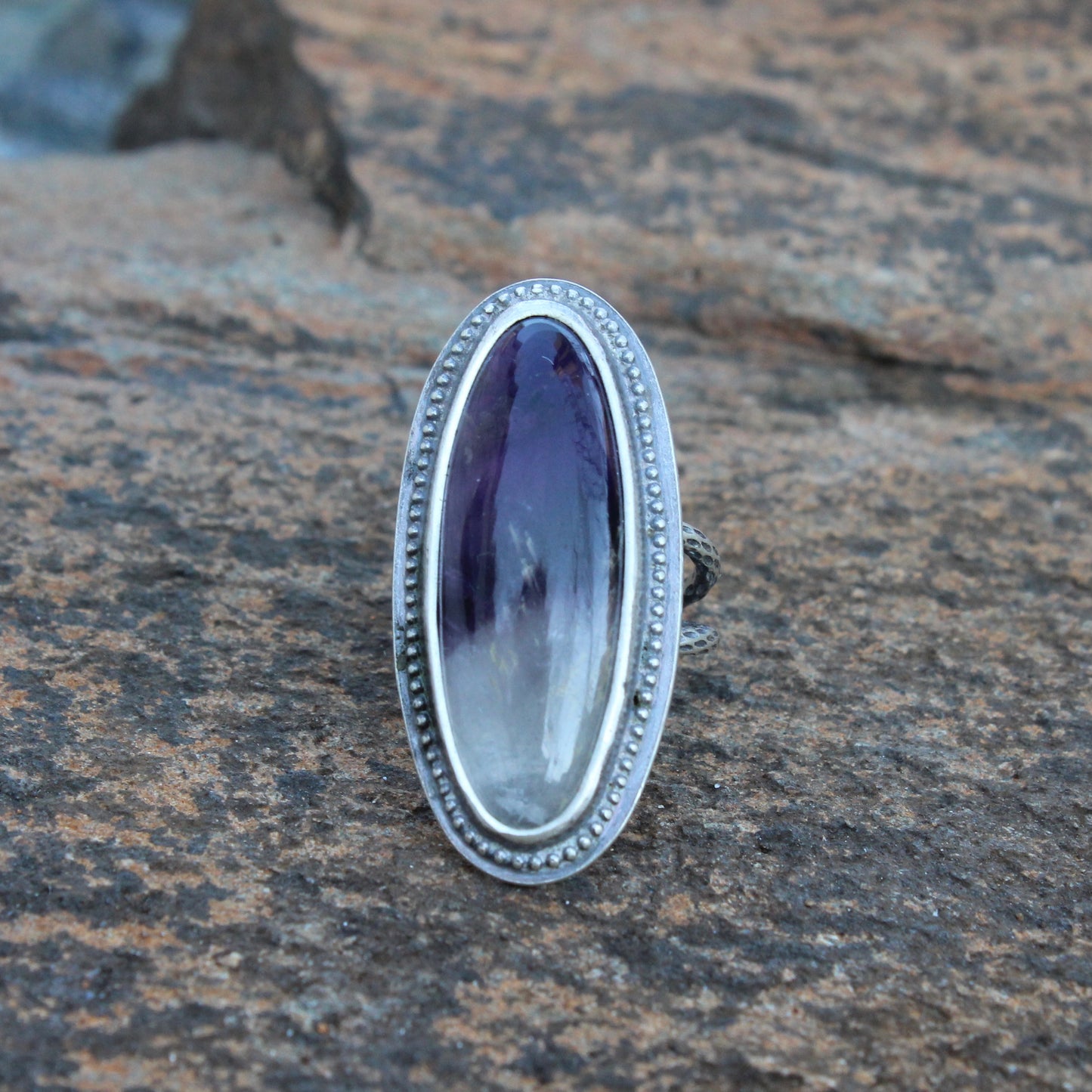 Natural Amethyst Ring Size 6