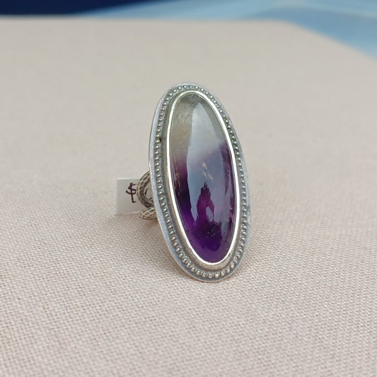 Natural Amethyst Ring Size 6