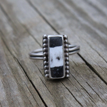 Size 9 White Buffalo Ring