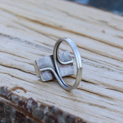 Size 9 White Buffalo Ring