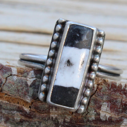 Size 9 White Buffalo Ring