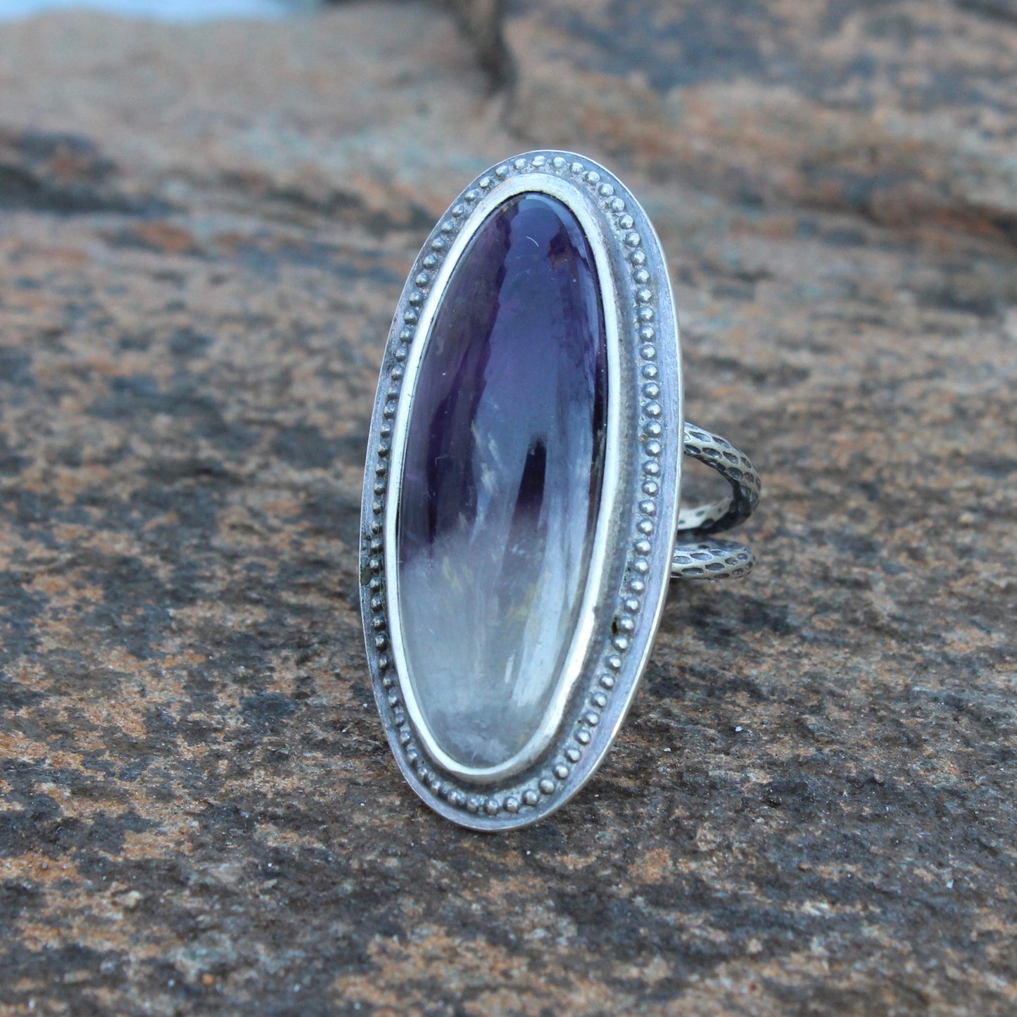 Natural Amethyst Ring Size 6