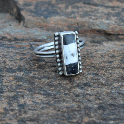 Size 9 White Buffalo Ring