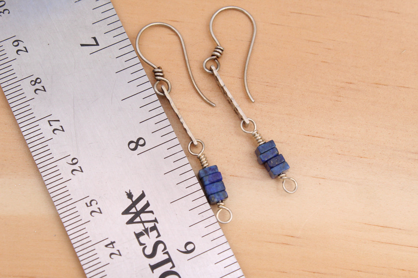 Lapis Sterling Silver Dangle Earrings