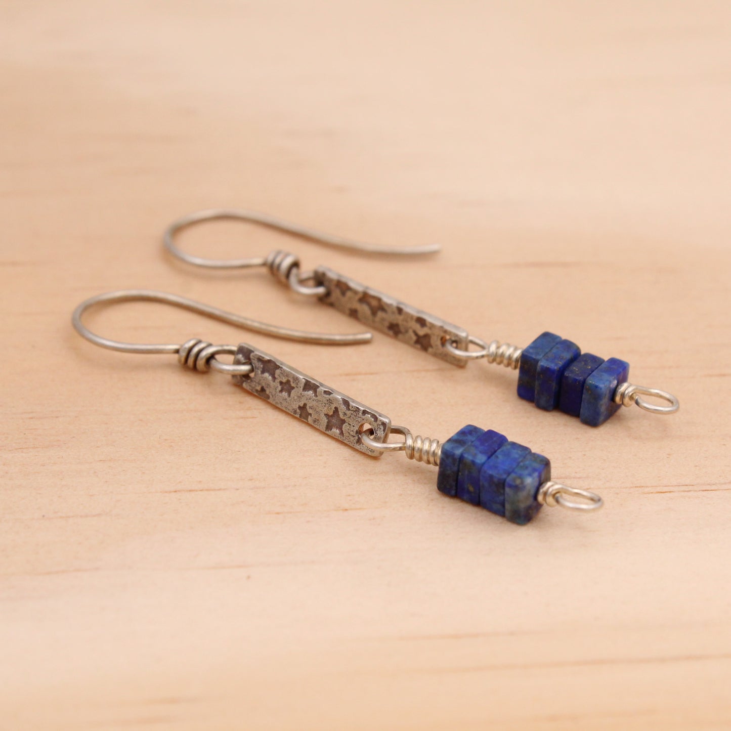 Lapis Sterling Silver Dangle Earrings