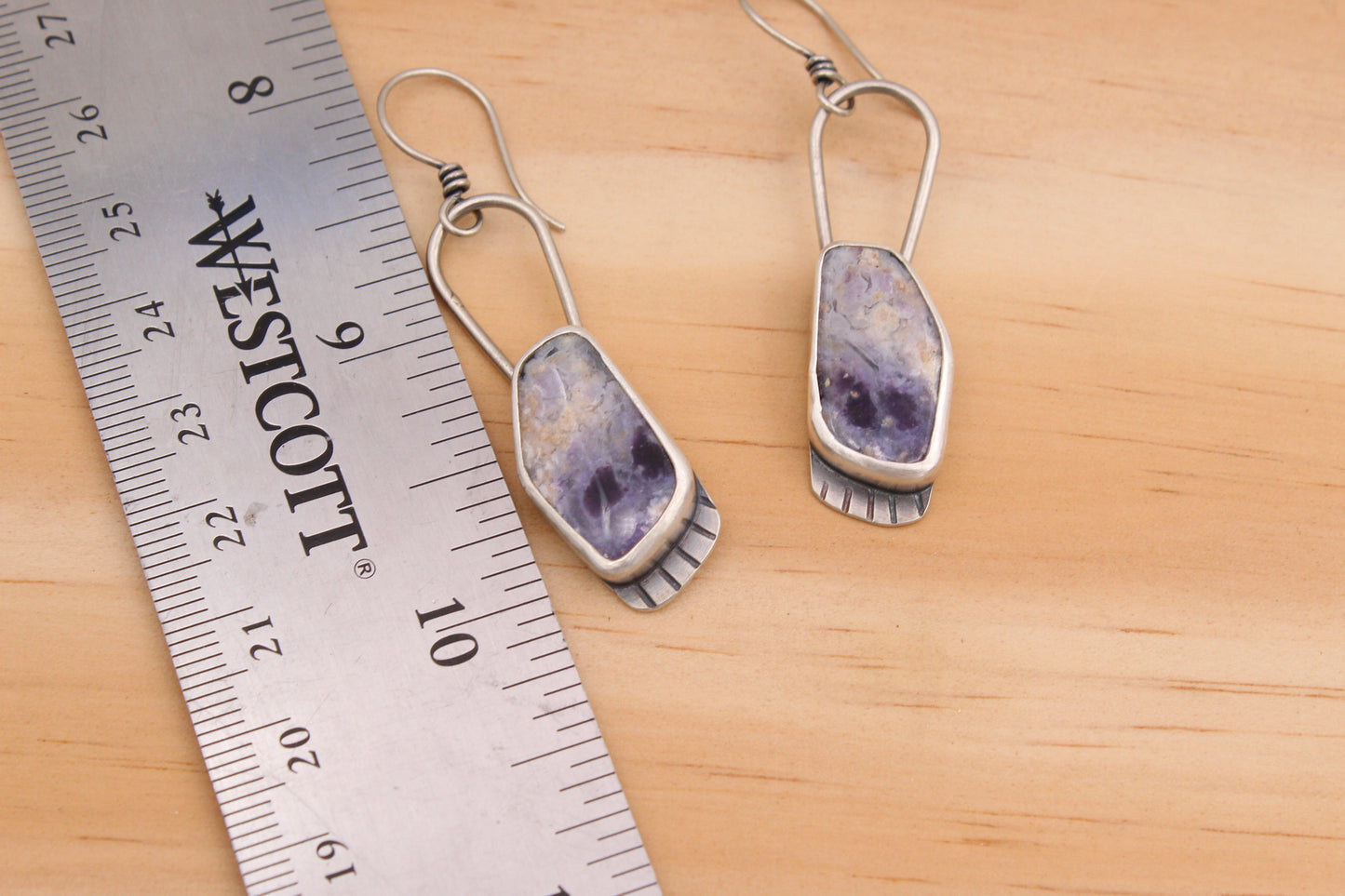 Purple Opal Earrings