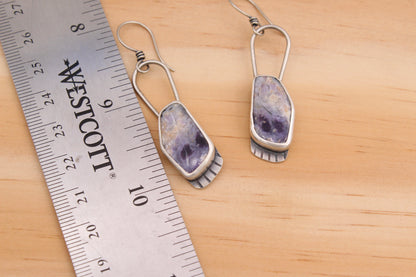 Purple Opal Earrings