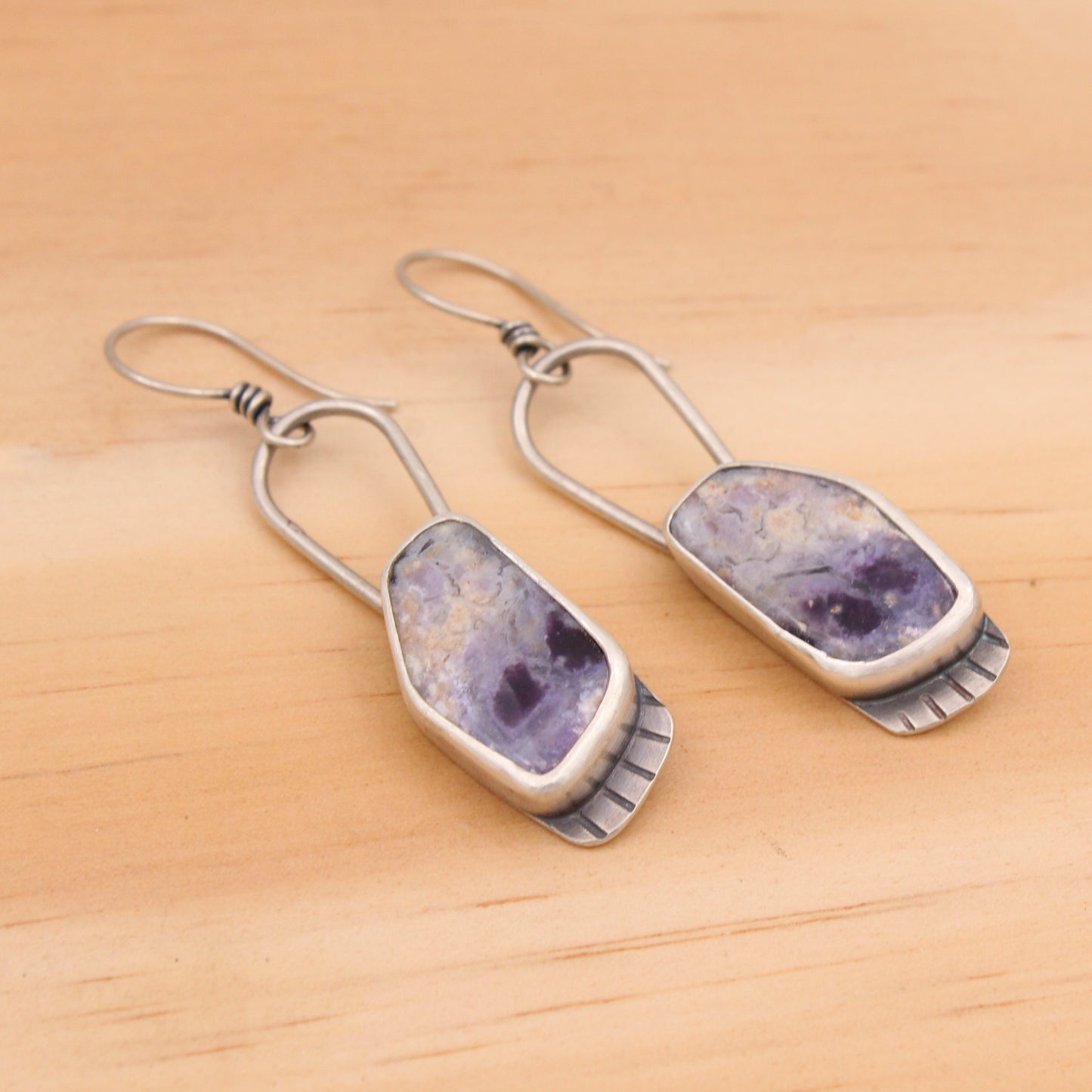 Purple Opal Earrings