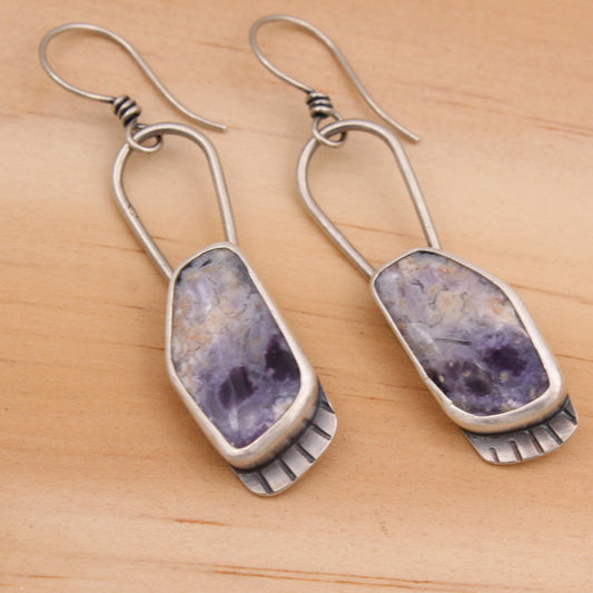 Purple Opal Earrings