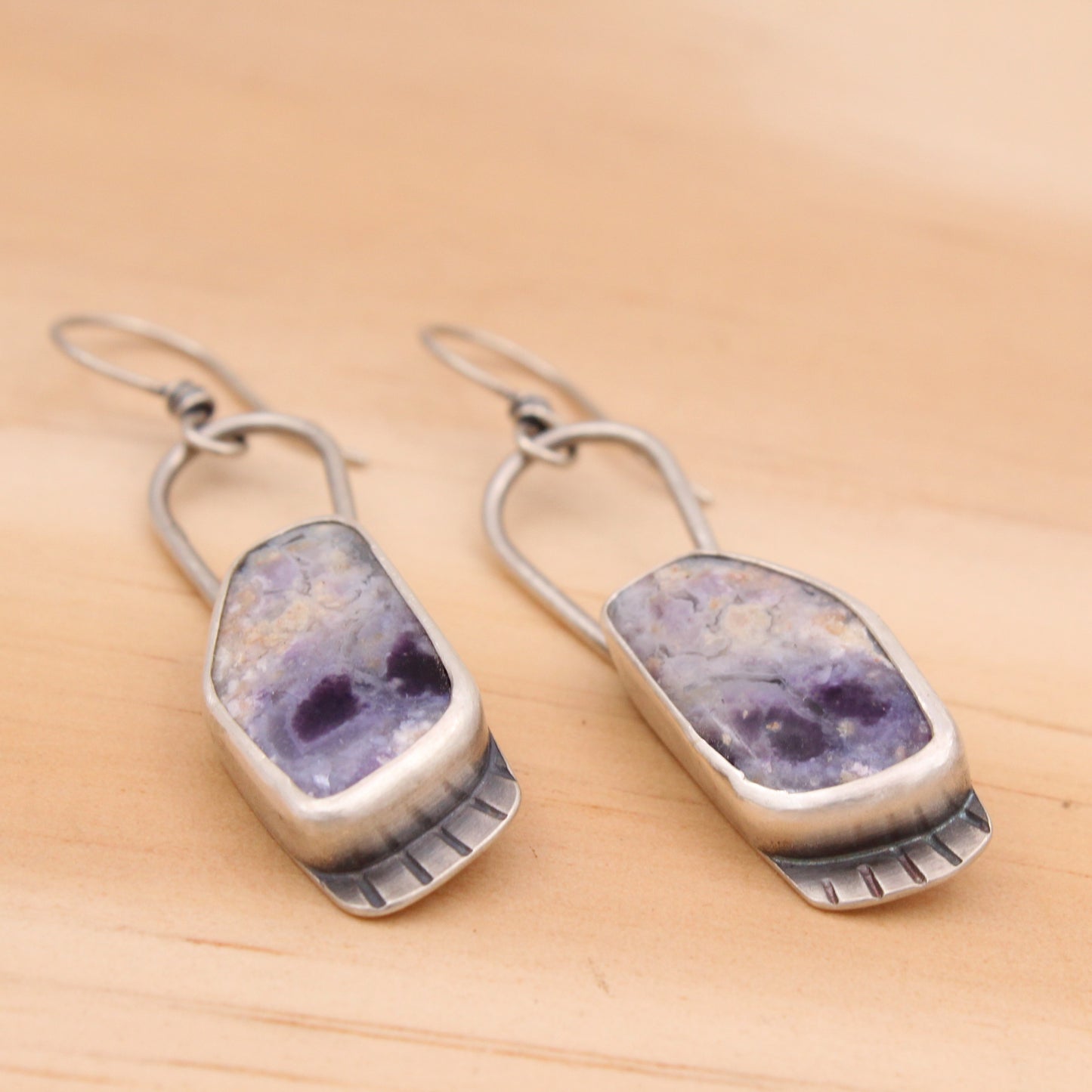 Purple Opal Earrings