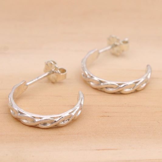 Twisted Stud Hoops