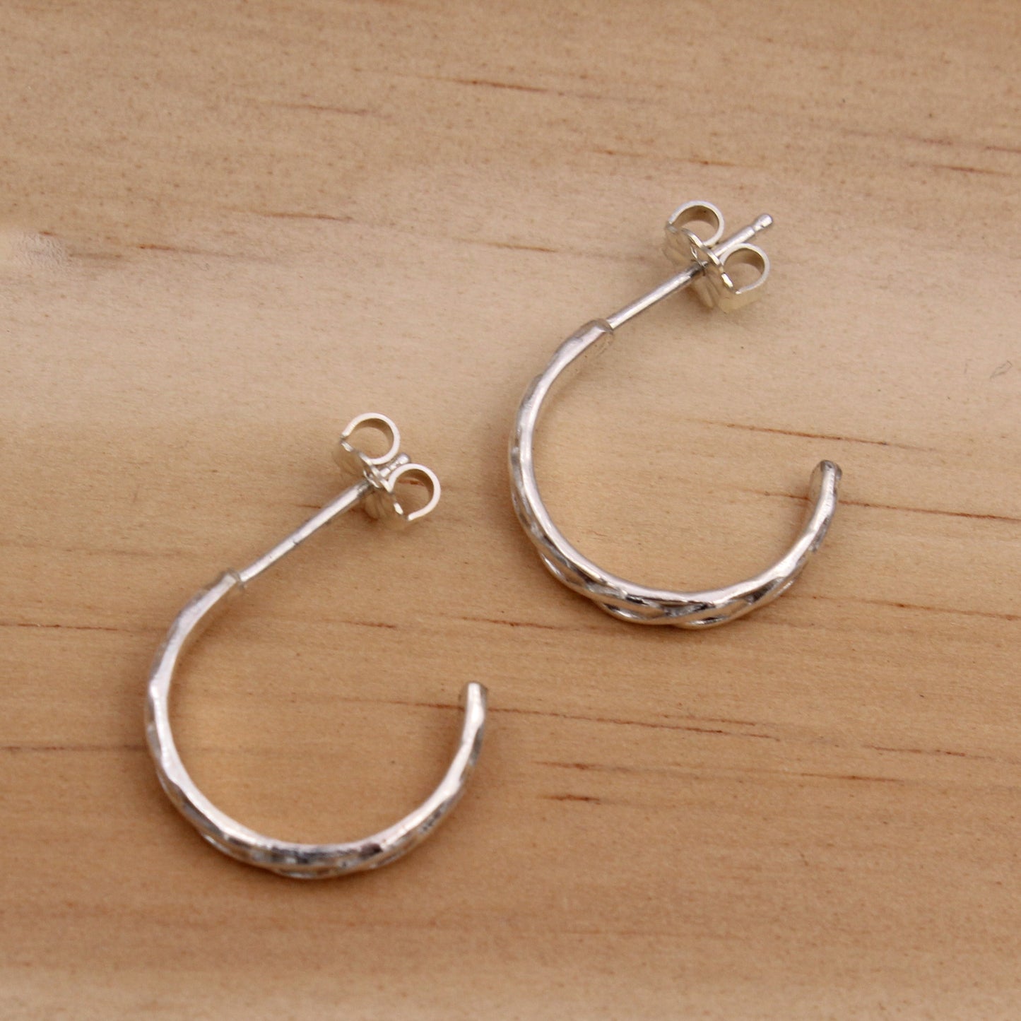 Twisted Stud Hoops