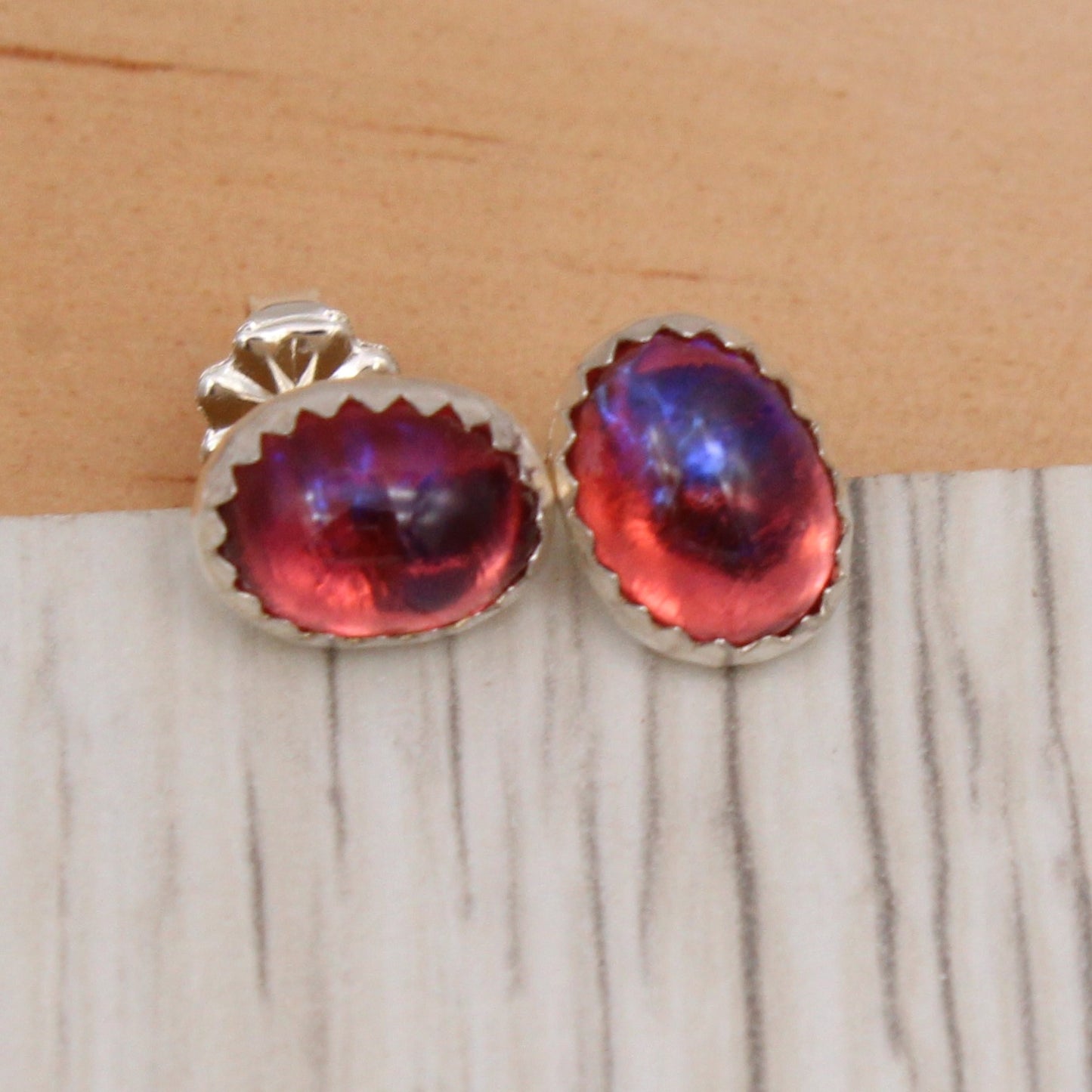 Dragon's Breath Oval Studs