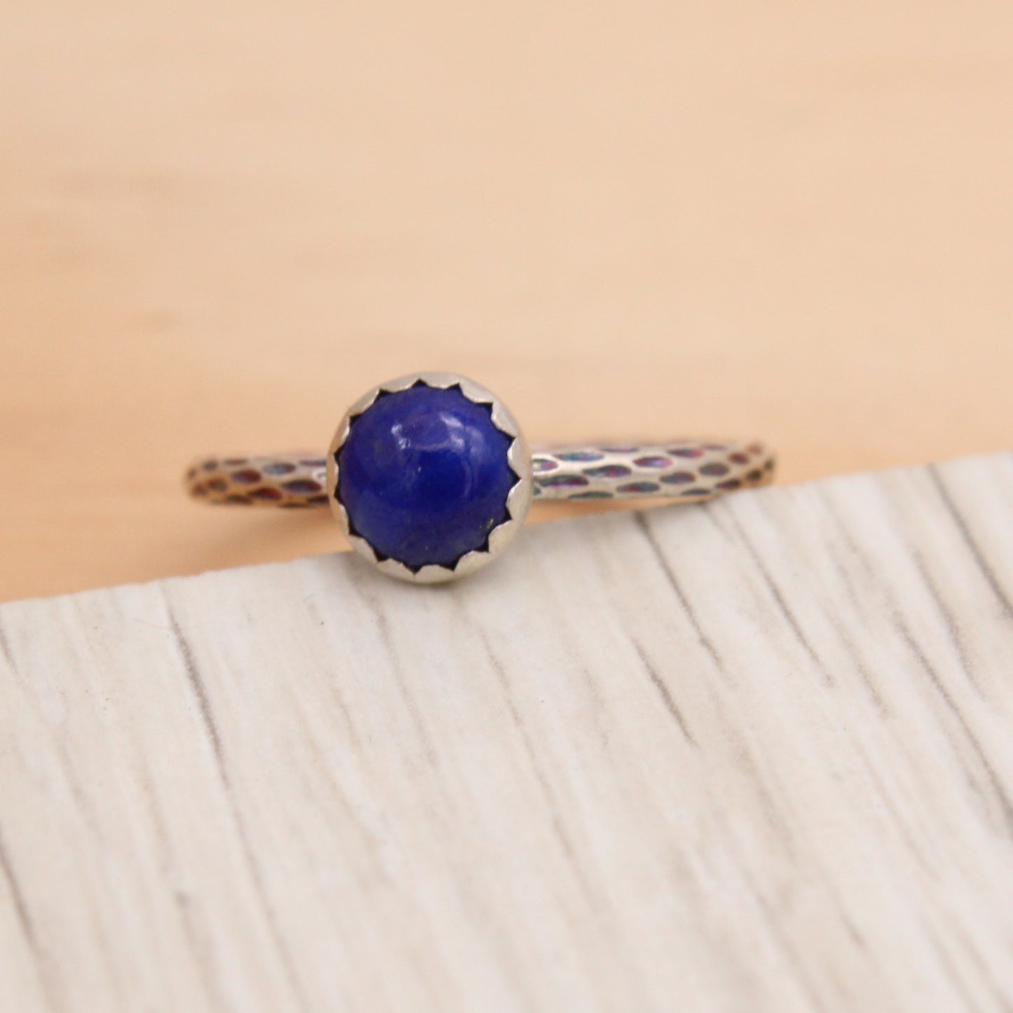 Lapis and Silver Ring Size 6