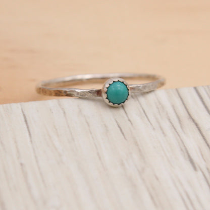 Size 10 Turquoise and Silver Ring