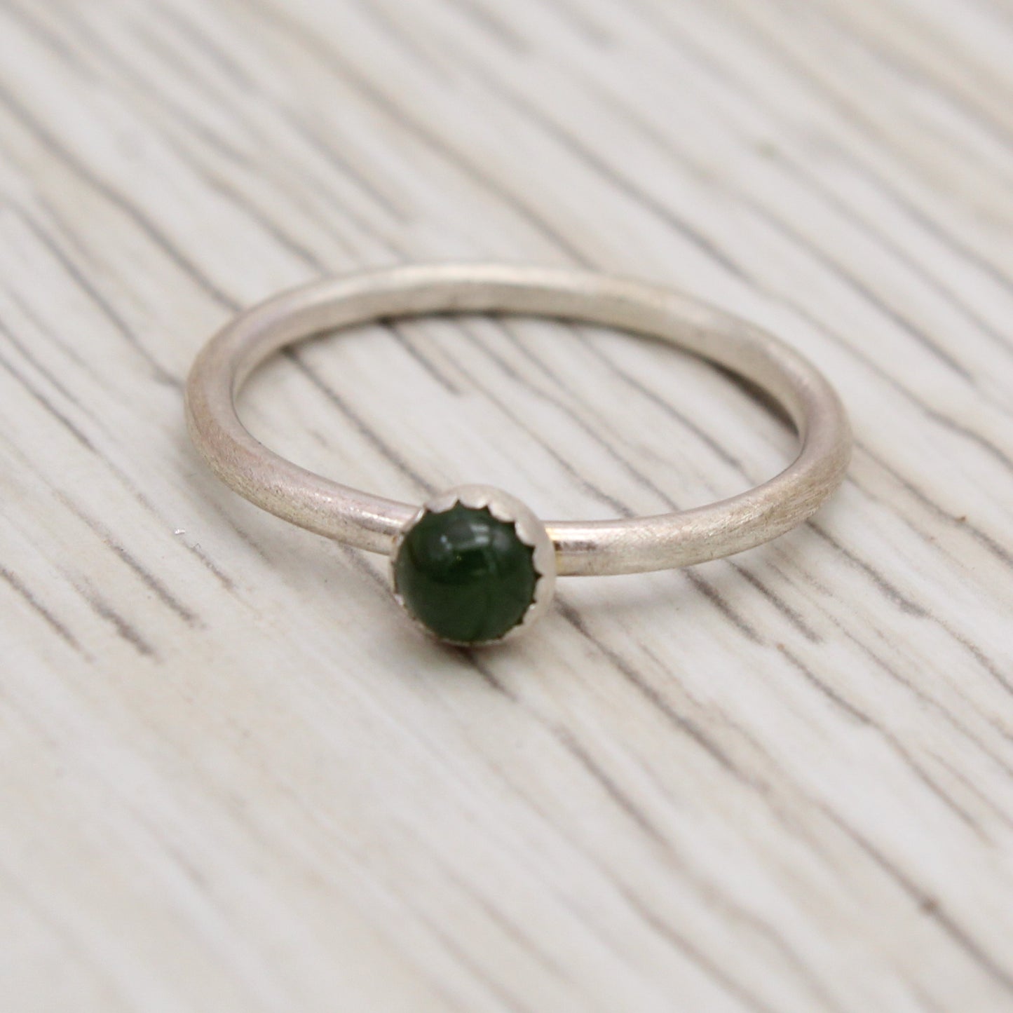 Nephrite Jade Ring Size 6 3/4