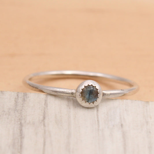 Labradorite Stack Ring Size 8