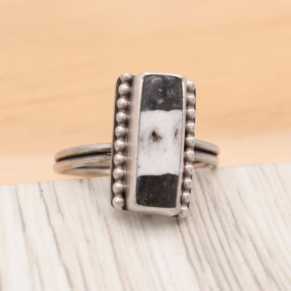 Size 9 White Buffalo Ring