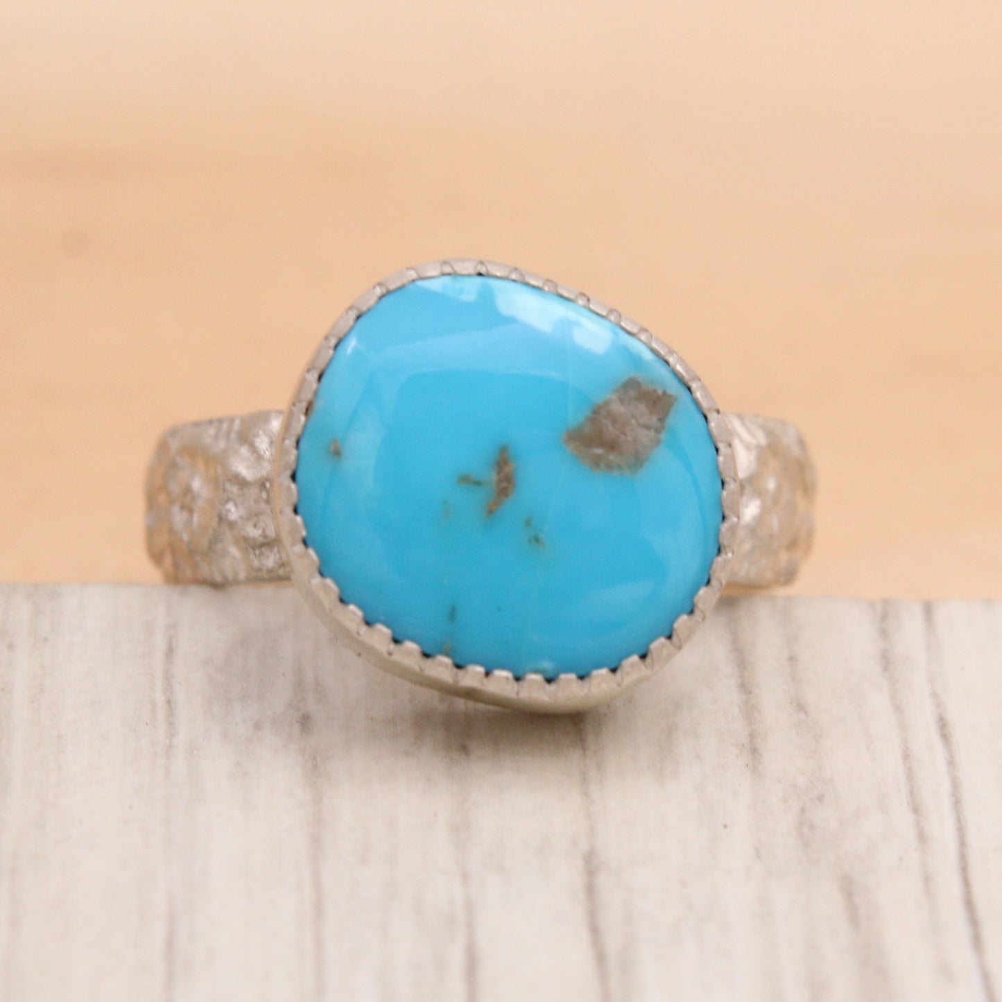 Kingman Turquoise Ring Size 7 1/4