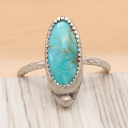 Size 7.25 Kingman Turquoise Ring