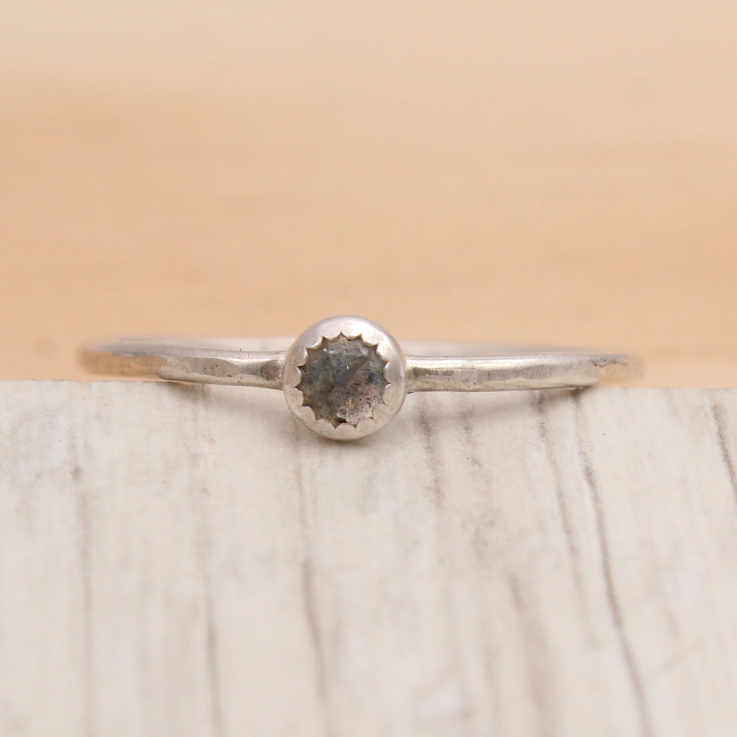 Labradorite and Silver Ring Size 10 1/2