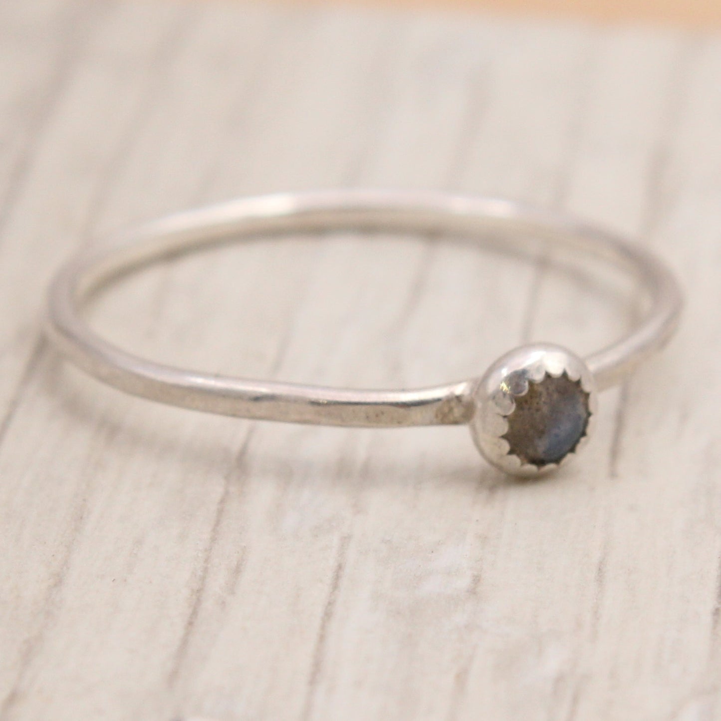 Labradorite and Silver Ring Size 10 1/2