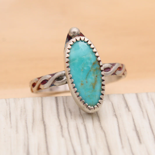 Kingman Turquoise Ring Size 10