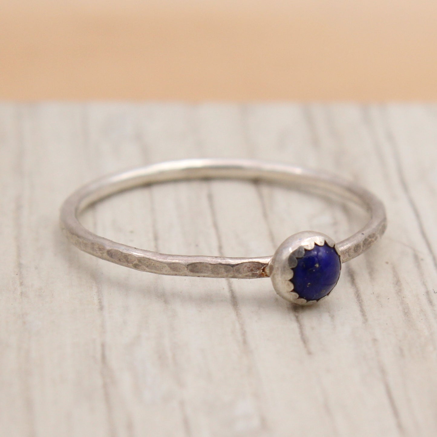 Lapis Lazuli and Silver Ring Size 9 1/2