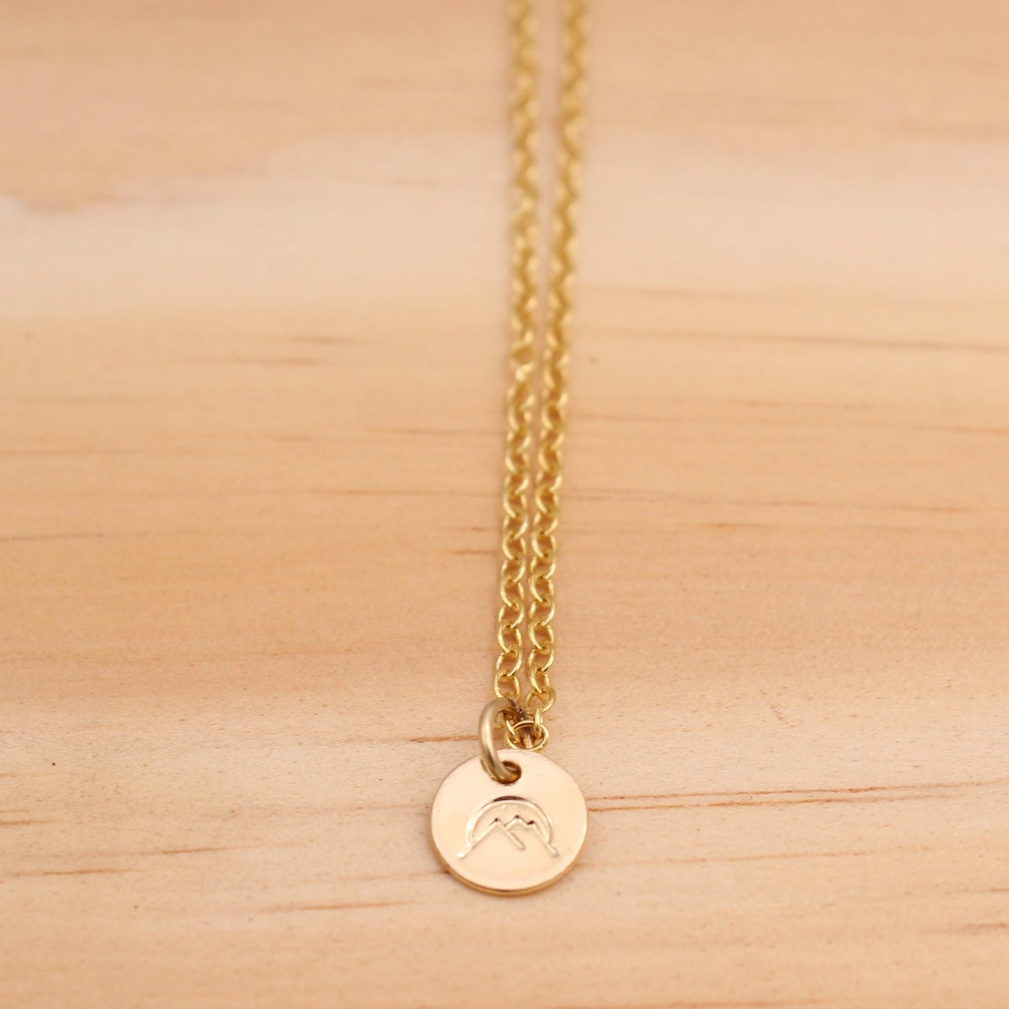 Gold Filled Mountain Necklace