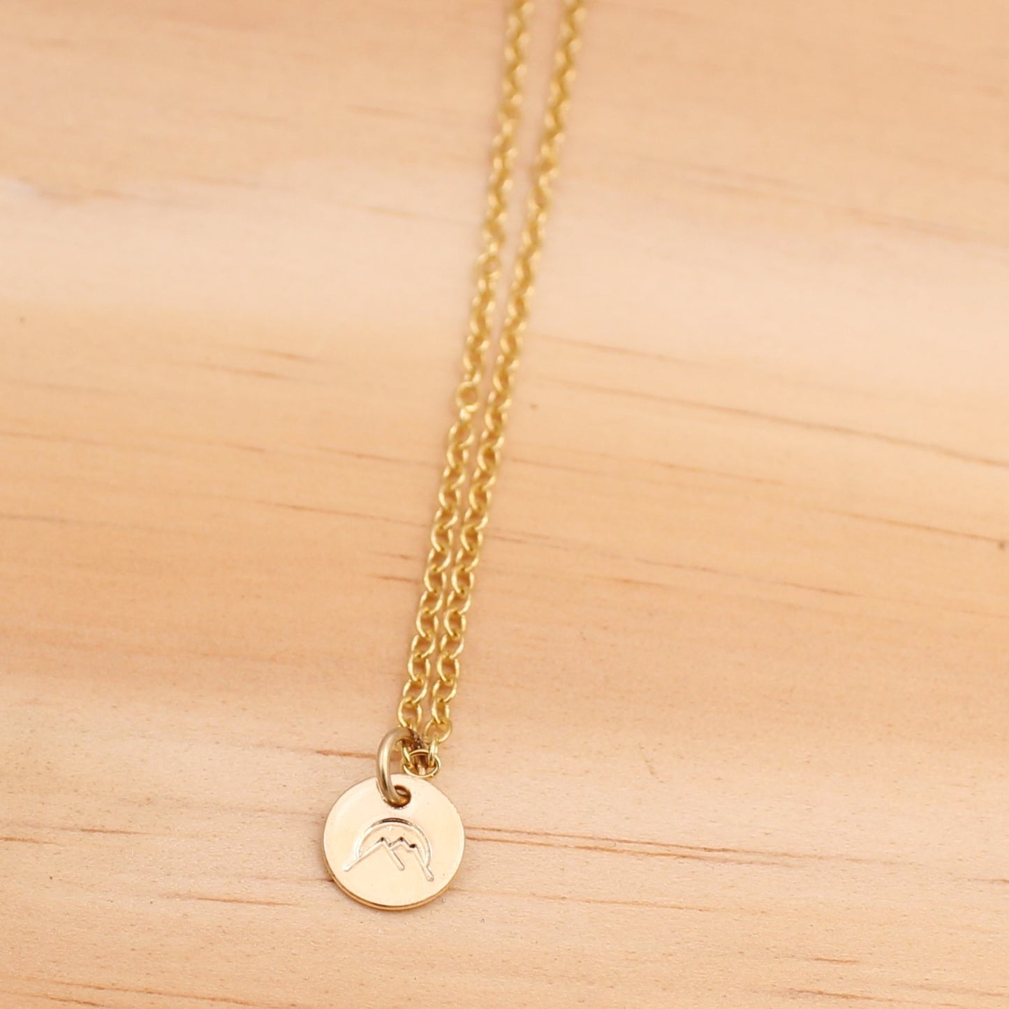 Gold Filled Mountain Necklace