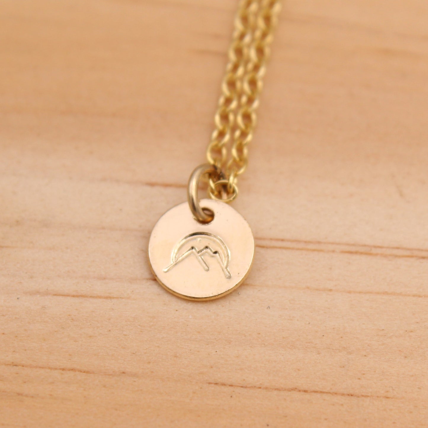 Gold Filled Mountain Necklace