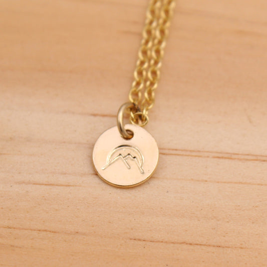 Gold Filled Mountain Necklace