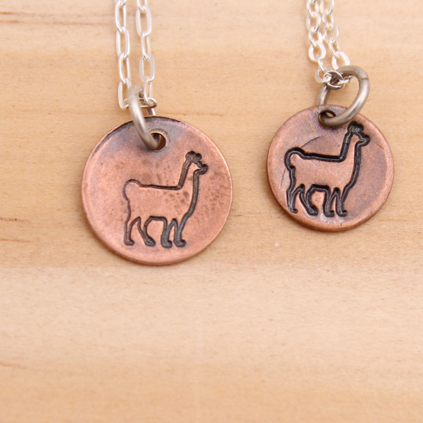 Stamped Copper Necklace - Animals and More